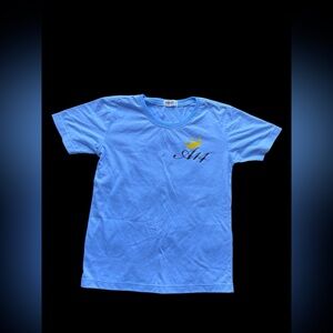 ✨INÁO.VN Blue T-Shirt with A14 and Crown Design✨